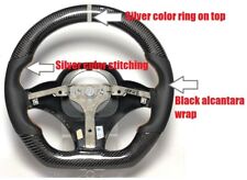 Dodge Viper Gen2 carbon steering wheel Alcantara wrap Silver Ring and Stitching picture
