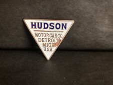 Hudson Motor Car Co Detroit Michigan  USA Radiator Enamel Emblem Badge 1919 1920 picture