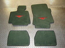 BENTLEY AZURE 2008 GREEN WITH RED WINGS AND BLACK BINDING FLOOR MAT SET 4PCS picture