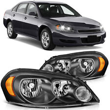 Black Housing For 2006-2013 Chevy Impala/06-07 Monte Carlo Headlights Left+Right picture