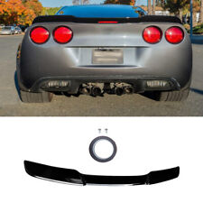 Gloss Black Rear Trunk Wing Spoiler For 2005-2013 Corvette C6 ZR1 Extended Style picture