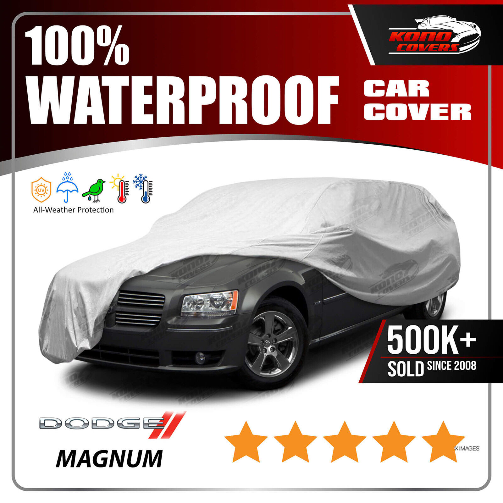 Dodge Magnum Wagon 6 Layer Waterproof Car Cover 2005 2006 2007 2008