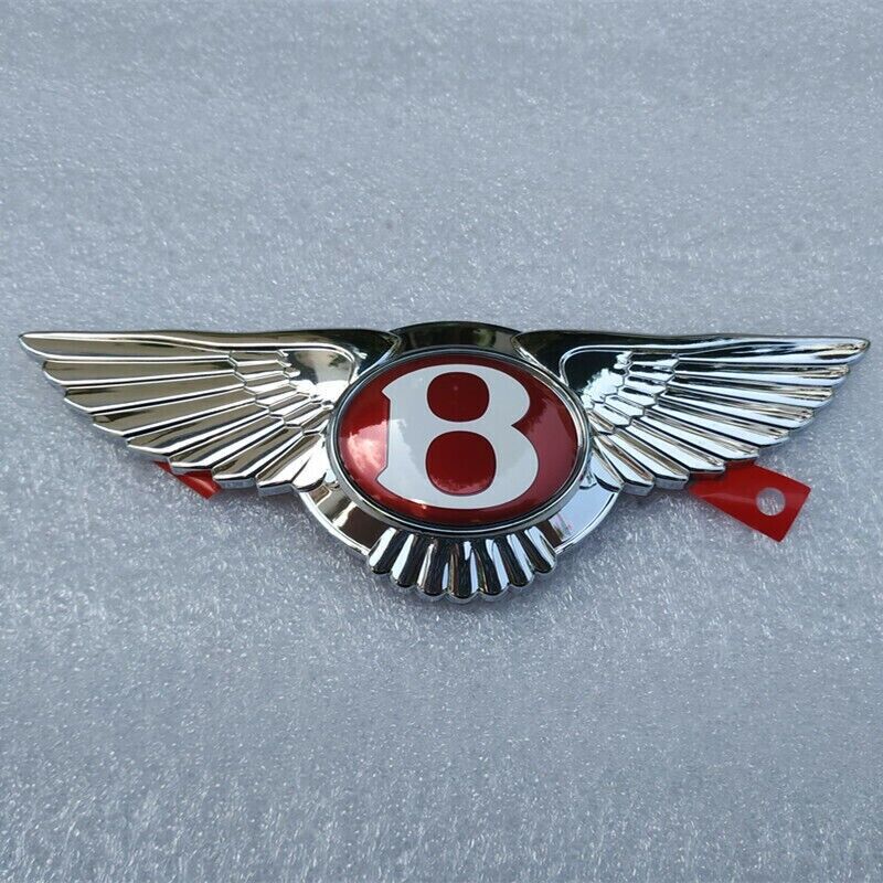 Bentley Continental GT GTC Flying Spur Front Grille Wing Badge Red (1 PC)