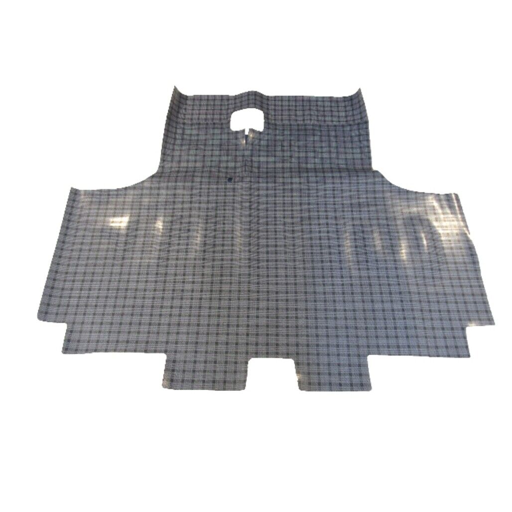 Trunk Floor Mat Cover for 69 Plymouth Sport Fury Hardtop Rubber Gray Houndstooth