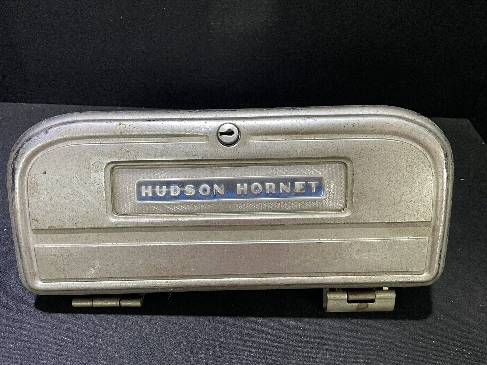 OEM 1950's Hudson Hornet Glove Box Door with Emblem