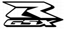 Suzuki GSX-R Logo OUTLINE ONLY Vinyl Decal Many Sizes & Colors  picture