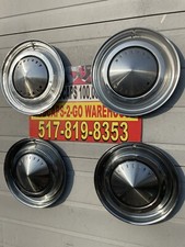 1962-63 Mercury Colony Park Lane Monterey Meteor Set 4 Hubcaps 14” Beautiful Oem picture