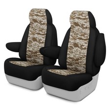 For Ford Escort 91-02 Camo 1st Row Digital Tan w Black Custom Seat Covers picture