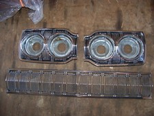 1965 DODGE MONACO GRILL w/ HEADLIGHT BEZELS, BUCKETS COMPLETE OEM picture