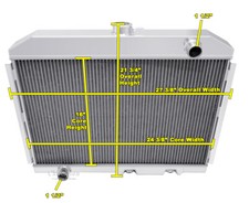 1970 1971 1972 1973 1974 1975 1976 1977 AMC Hornet 3 Row Core WR Radiator picture