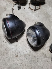 1940's VINTAGE GUIDE 682-C SEALED BEAM HEADLIGHT PAIR HOT ROD PATINA CHEVY FORD picture