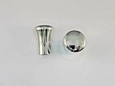 Classic Austin Rover Mini Cooper Seat Pulls Side Knobs Polished Aluminium Pair picture
