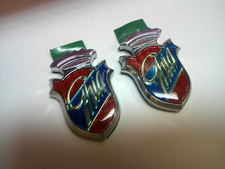 (2) OEM NOS 1974 - 1982 Ford Mustang II / Granada Ghia medallions emblems badge picture