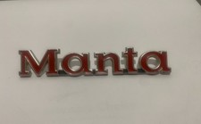 Vtg 1970 71 72 73 74 75 Opel Manta Emblem Badge Nameplate Script 3459302 picture