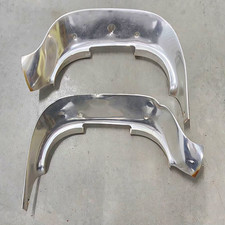 1958 Plymouth Front Fender Eyebrow Moldings Bezels Pair Fury Belvedere Savoy OEM picture