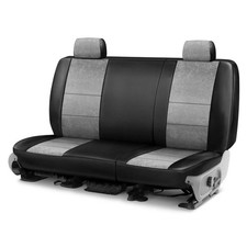 For Cadillac Fleetwood 77-84 Ultisuede 1st Row Black & Gray Custom Seat Covers picture