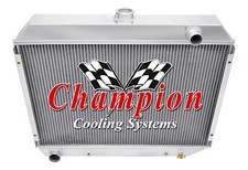 4 Row QR Champion Radiator for 1968 - 1973 Plymouth Roadrunner Big Block Engine picture