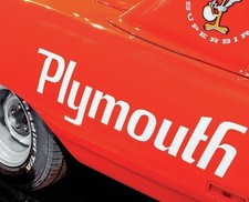 1970 Plymouth Superbird Quarter Panel Decals Package in WHITE Mopar New picture