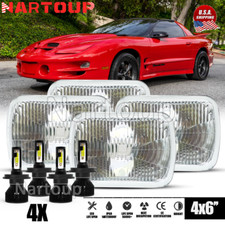 For Pontiac Trans Am 1998 2000-2002 4pcs  LED Headlights Hi/Lo Sealed Beam picture