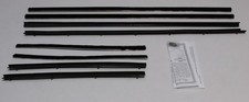 Window Sweeps Weatherstrip for 1966-1970 Ford Falcon Tudor Black Front Rear picture