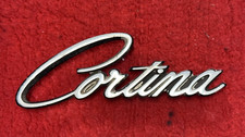 Used Ford CORTINA Trunk Boot Badge for FORD MK2 MKII Script GT 1600E picture