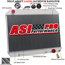 2 Rows Aluminum Radiator fit 1964-1967 Pontiac/Le-Mans/Tempest/GTO 3.8L-6.6L V8 picture