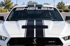 Vinyl Racing Windshield Graphics - Fits/Compatible Shelby Cobra GT350 GT500 picture