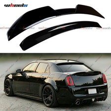 For 2011-2023 Chrysler 300 Gloss Black M Style Trunk Spoiler + V2 Rear Roof Wing picture