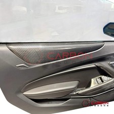 2016–2024 Chevrolet Camaro Real Carbon Fiber Door Panel Armrest Trim Cover picture