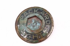 Vintage Packard Eight Trunk Medallion Emblem Original Unrestored picture