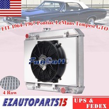 4-Row Radiator Shroud Fan For 1964-67 Pontiac Le-Mans Tempest GTO 5.3L V8 US picture