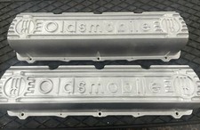 OLDSMOBILE GM PERFORMANCE RACING QUALITY ALUMINUM VALVE COVERS PR 22525295 DISCO picture