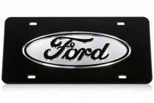 Ford Chrome Mirror License Plate Auto Tag F-150 Truck Diesel  picture