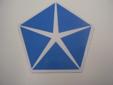 PENTASTAR DODGE PLYMOUTH CHRYSLER     VINLY STICKER  3 INCH  picture