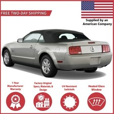 Ford Mustang Soft Top 2005-2014 Sailcloth w/Heated Glass Window V6 V8 GT & GT500 picture
