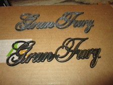 Plymouth Gran Fury Fender Trunk Emblem and Hood emblem picture