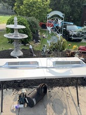 OEM 2252208 Mopar 1962 RH LH DODGE POLARA 500 DECK OPENING CHROME FINISH PANELS picture