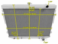 KR Champion 4 Row Radiator for 1975 - 1978 Chrysler Cordoba V8 Engine #MC503 picture