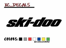 SkiDoo (x2) PAIR Logo Decal Windshield Sticker Graphics Ski Doo BRP picture