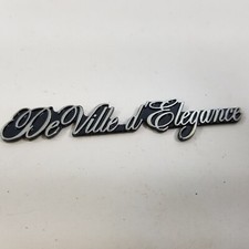Cadillac De Ville d'Elegance Emblem Ornament Badge Nameplate Script 16104 1970s picture