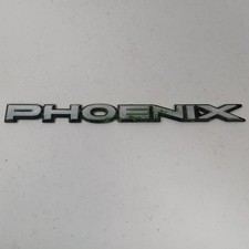Vintage Pontiac Phoenix Fender Black Chrome Plastic Emblem Badge 9.5