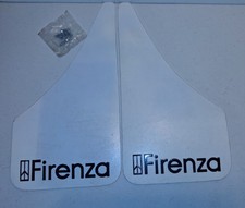 NOS Vintage GM Oldsmobile Firenza White Mud Flaps Splash Guards Pair OEM Screws picture