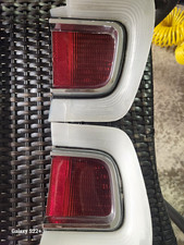 1969 Plymouth Barracuda Tail lights. One Has Small Corner Piece Broke Off. picture