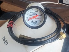 FORD RACING WHITE WATER TEMP GAUGE 2 1/16