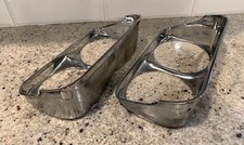 1968 CHEVROLET  CHEVY IMPALA, BEL AIR, BISCAYNE, OEM HEADLIGHT BEZELS (182) picture