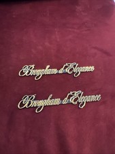 Cadillac Brougham D Elegance Brand New Rear Quarter Panel Emblems Black & Gold picture