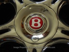 Bentley Chrome Wheel Hub Cap AZURE  Continental R fits Chrome Wheels 18