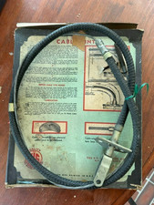 NOS 1938 Studebaker Rear Brake Cable, EIS 58B, 61 in. cable, 29 in. conduit picture