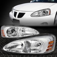 FOR 04-08 PONTIAC GRAND PRIX CHROME HOUSING AMBER CORNER HEADLIGHT HEAD LAMPS picture