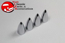 Bullet Nose Head Tire Air Valve Stem Caps Covers Hot Rat Street Rod Custom Truck picture